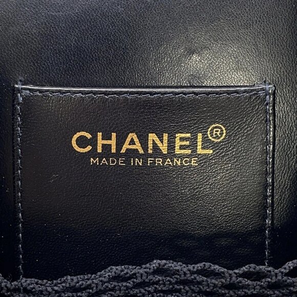 CHANEL Camellia ChainPochette Satin/Leather Black - Picture 11 of 15
